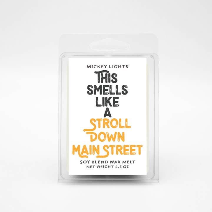 Mickey Lights - Wholesale Jar/Filled Candle - A Stroll Down Main Street | 7 oz Soy Blend Candle6