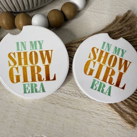 En mi juego de posavasos de cerámica SG ERA para coche para venta al por mayor de Dogwood Graphics & Design