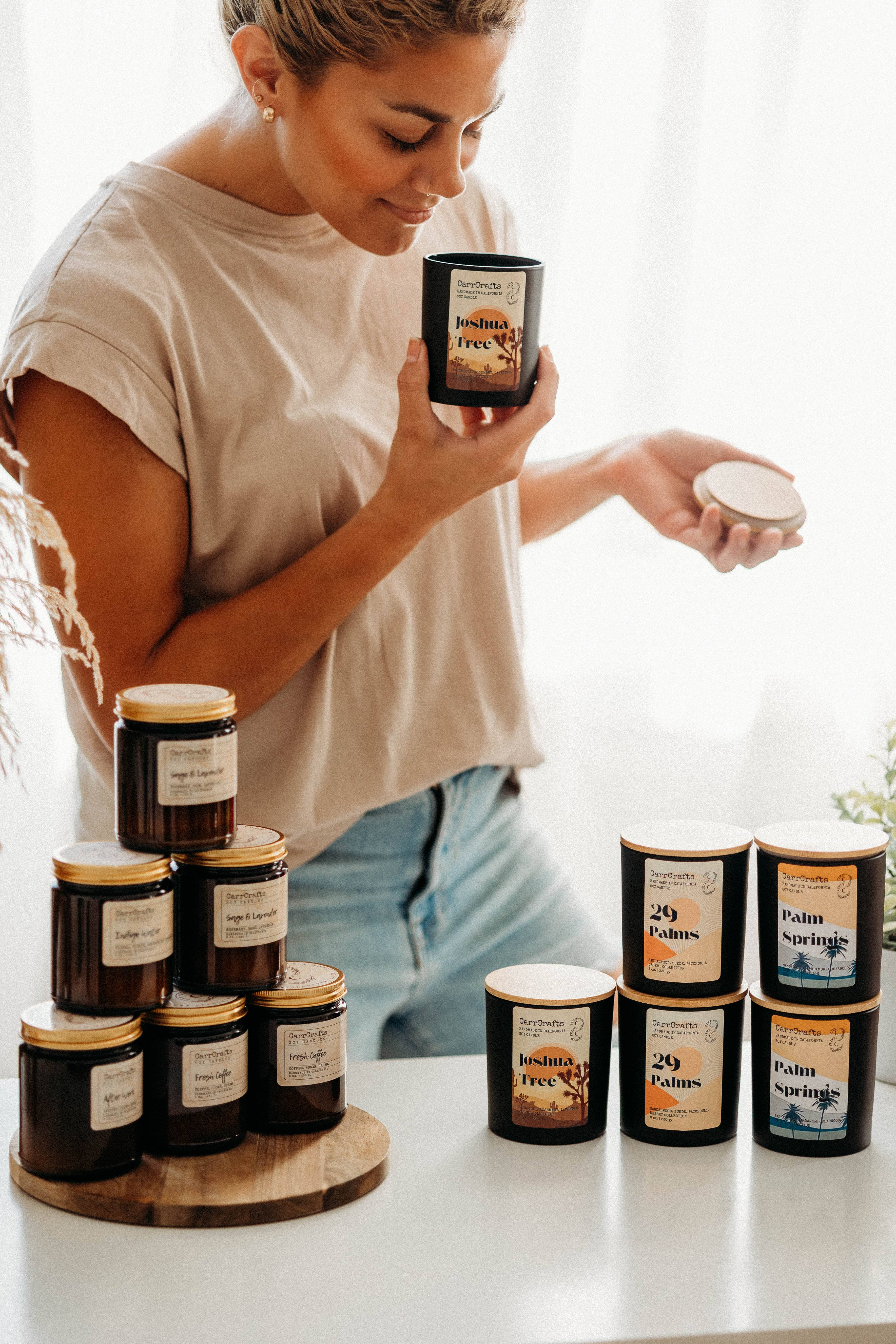 CarrCrafts Home and Body - Wholesale Jar/Filled Candle - Joshua Tree Soy Candle3