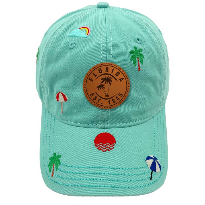Northern Icons Creations INC - Wholesale Baseball cap – Unisex - Florida Embroidery Baseball Cap – Vacation Beach Hat for Ocean and Sunshine Lovers2