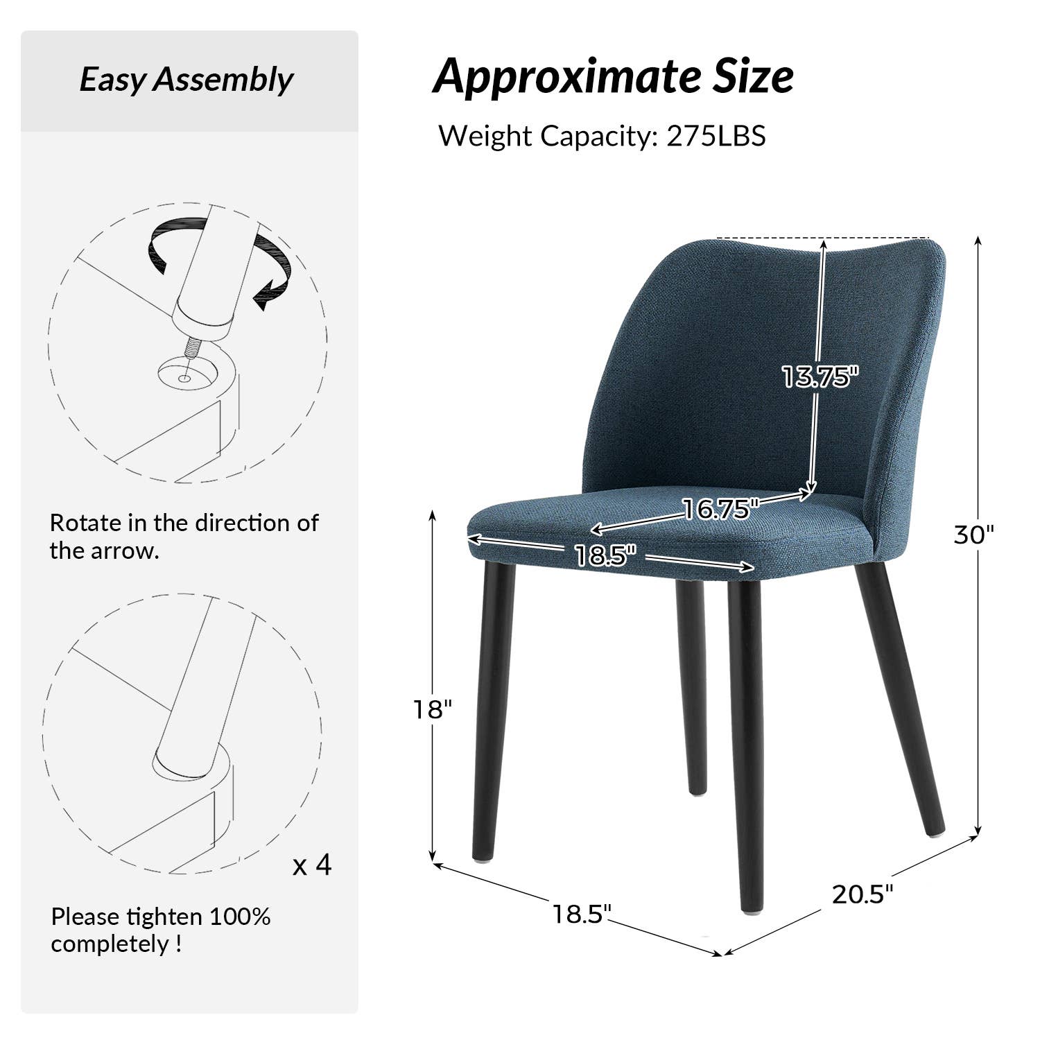 Karat Home - Wholesale Chair - Seren Dining Chair,Set Of 27