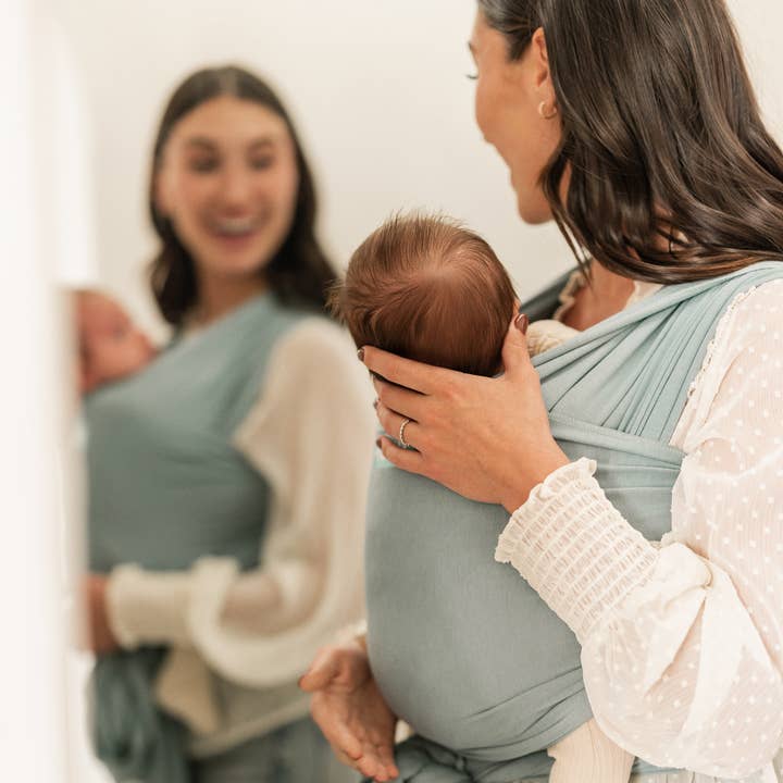 Moby - Wholesale Baby Wrap/Sling - MOBY EVOLUTION - SEA GLASS-ECOM BOX