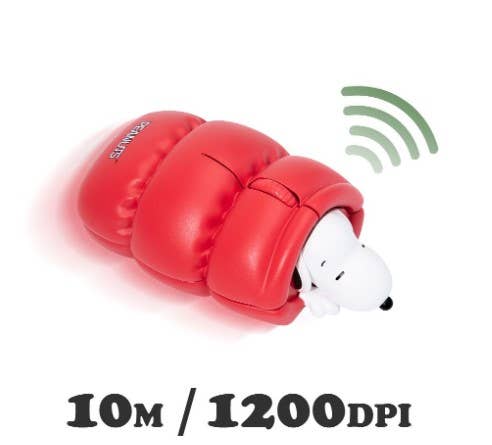 K-Wonderland - Wholesale Mousepad/Trackpad - Peanuts Snoopy Figure Multi-Pairing Wireless Mouse2
