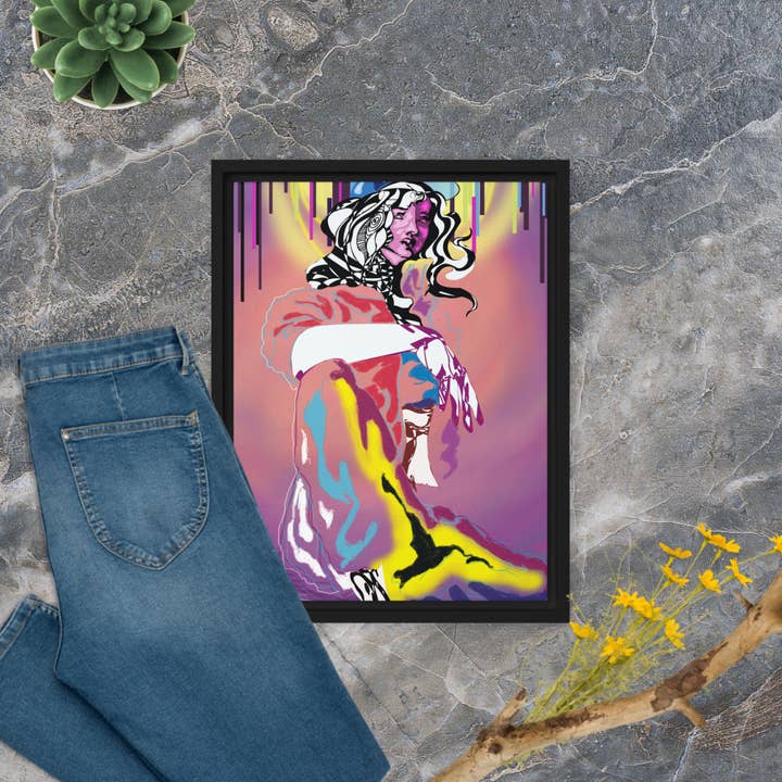 The Woman, Framed canvas for wholesale by VIBELINK