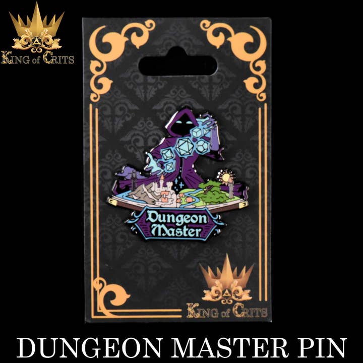 DNDDICE.COM - Wholesale Lapel Pin/Button - Dungeon Master (Enamel Pin)