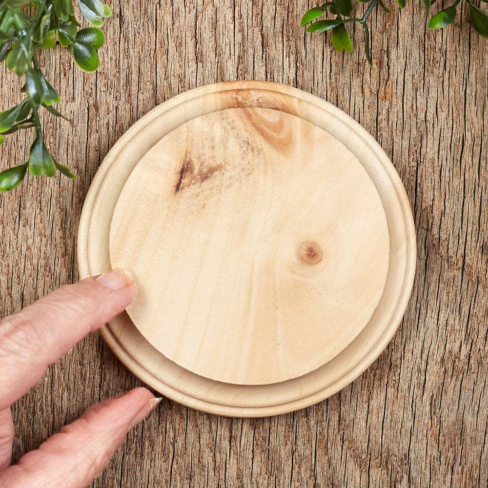 Factory Direct Craft - Wholesale Plaque - 4" Dia. x 3/4" Thick - Unfinished Wood Round Circle Plaque2