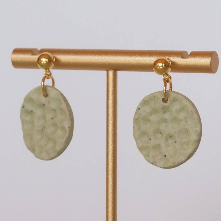 Rainbow's Clay - Wholesale Dangle Earrings - Hammered Circle3