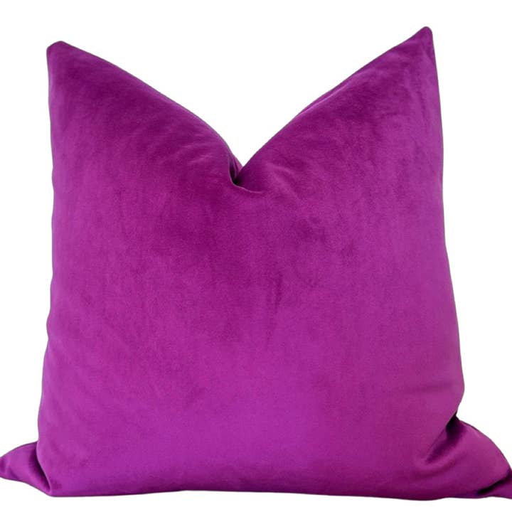 Willa Skye Home - Wholesale Throw Pillow Cover - Plush Velvet Pillow Cover - Berry2