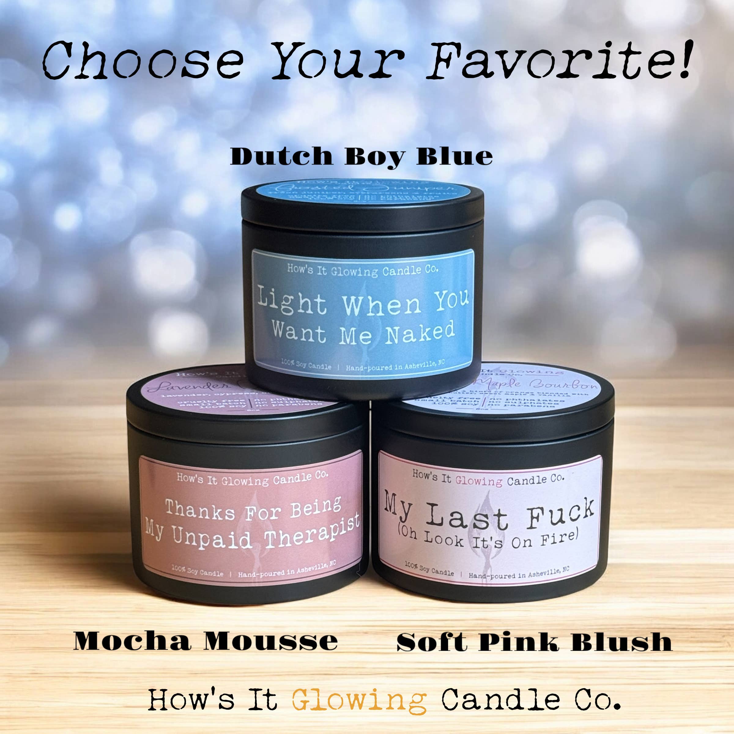 How's It Glowing Candle Co. - Wholesale Jar/Filled Candle - Please Don't Do Coke In Our Bathroom - 100% Soy Candle5