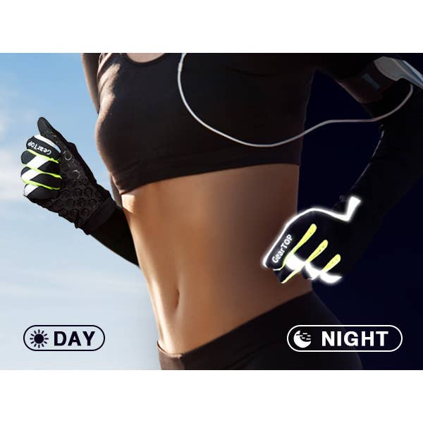 Touch Screen Reflective Running Gloves for wholesale on Faire12