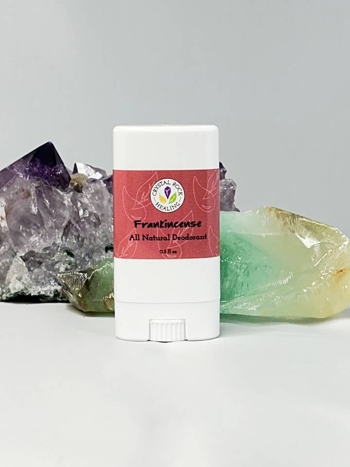 All Natural Deodorant- Frankincense 0.5oz for wholesale by Crystal Rock Healing, LLC