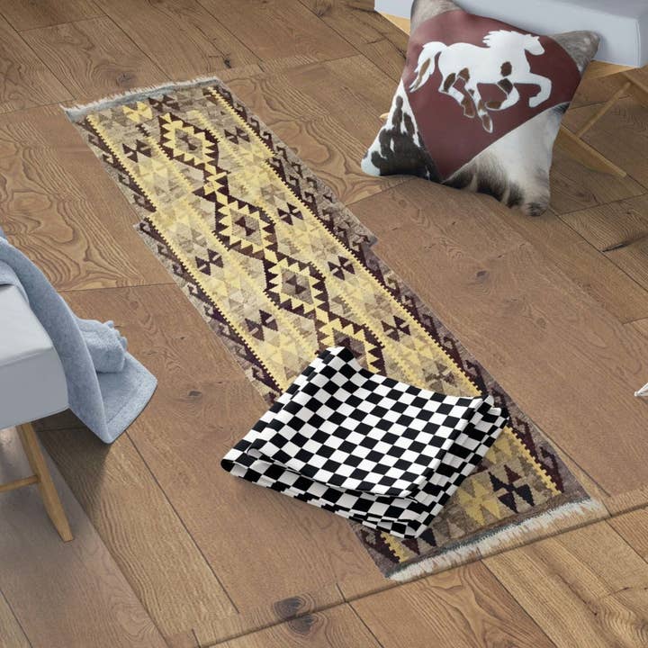 Geometrisk Pavlova Ylle Kilim löpare för wholesale av Fybernots