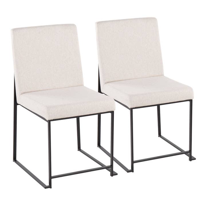 High Back Fuji Dining Chair BK - Set of 2 for wholesale by LumiSource and Grandview Gallery