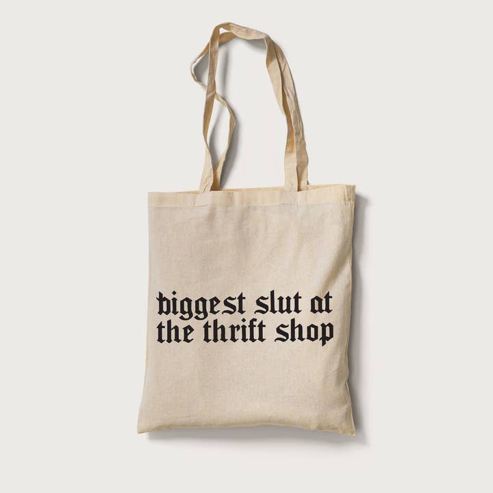 jeganmones - Wholesale Tote Bag - Women's - Biggest Slut At The Thrift Shop Tote Bag