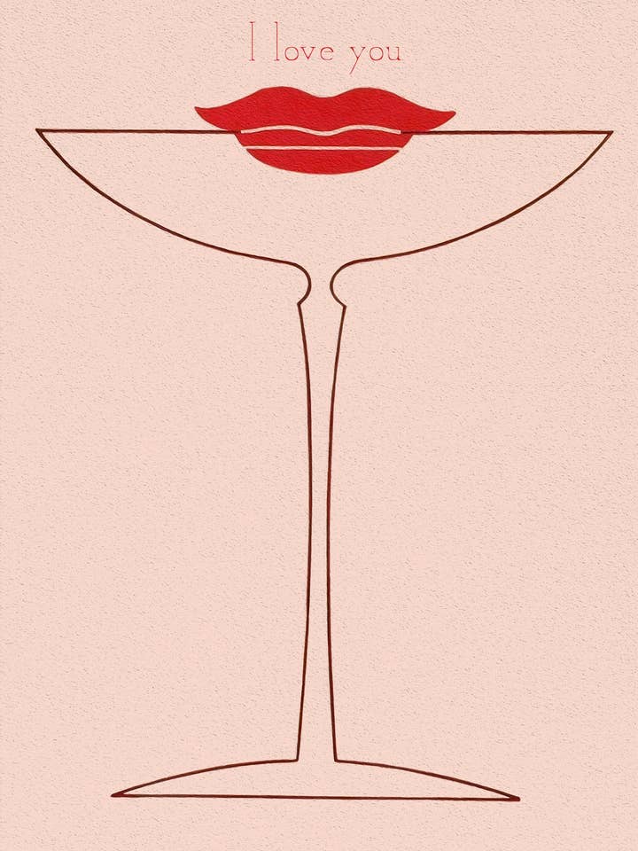 LOVE LIP GLOSS GREETING CARDS LING DESIGN for wholesale by Notes & Queries, Inc.