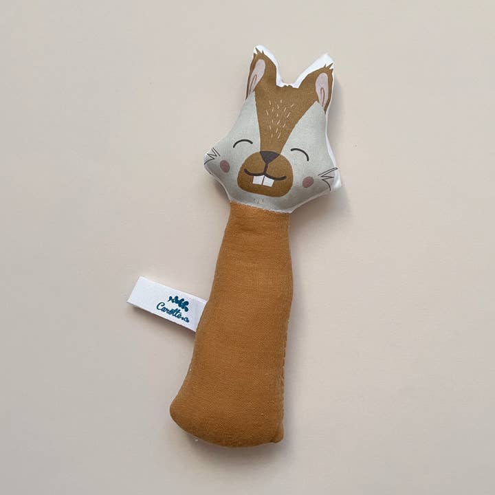 Gling Gling Rattle Camel Squirrel for wholesale by Carotte & Cie