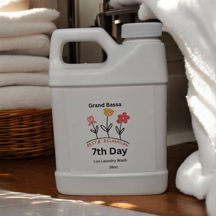 Grand Bassa Candle Co. - Wholesale Liquid Laundry Detergent - 7th Day Laundry Detergent – 16,32,64oz0