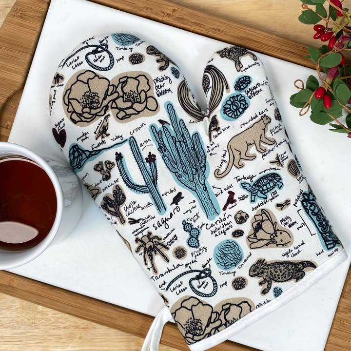 Cher the Fire - Wholesale Oven Mitt/Pot Holder - Cotton Oven Mitt - Desert Sketchbook2