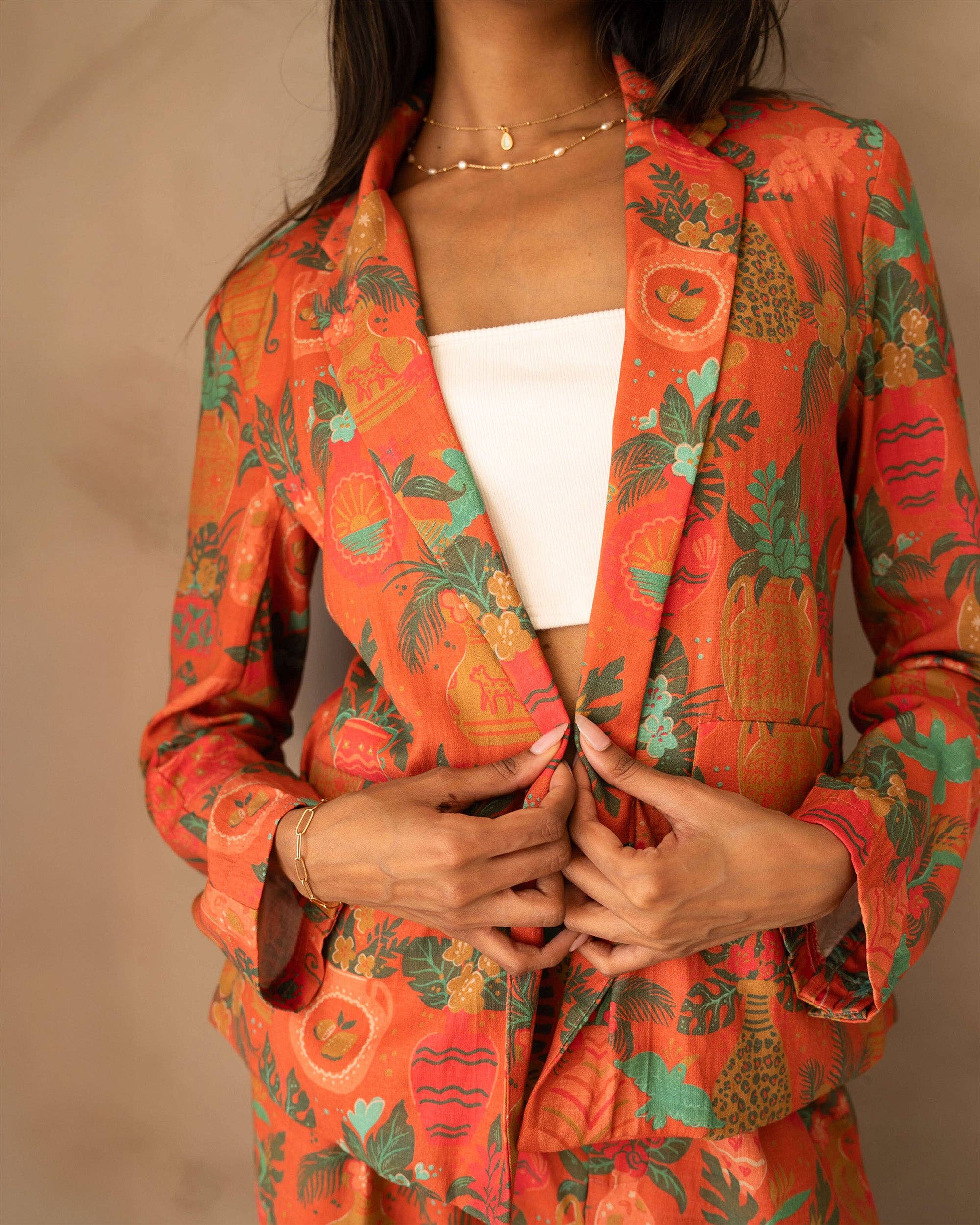 Sun & Sanctuary - Wholesale Blazer - Women's - Valparaiso Blazer in Vases3