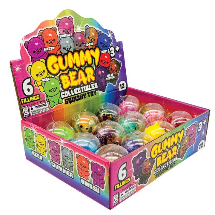 Geddes – wholesale Squishy toy – Kids & Baby – GUMMY BEAR COLLECTIBLES TOYS 12/DSP