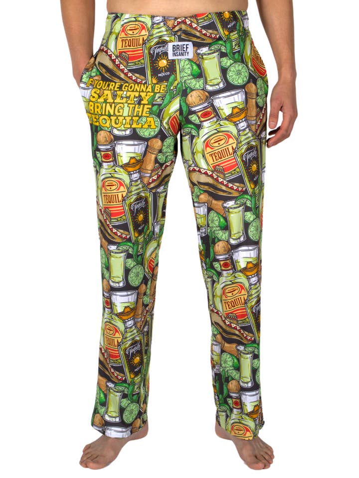 Bring The Tequila Pajama Lounge Pants for wholesale by BRIEF INSANITY