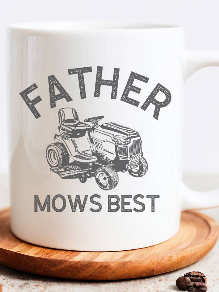 Father Mows Best Ceramic Mug for wholesale by Wholesale Accessory Market