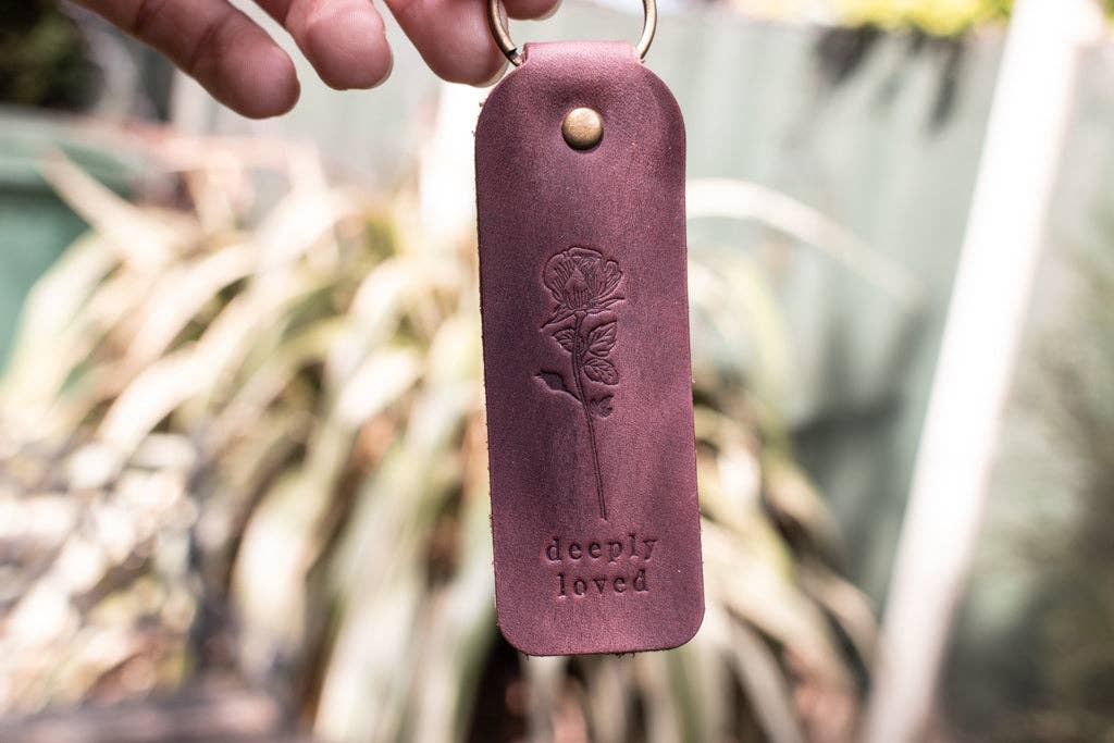 Lucas Ruth - Wholesale Keychain - Unisex - Floral Leather Keyrings Key Fobs7