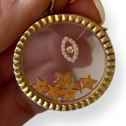 Gold Fluted Charm Locket for wholesale by LB Beadz