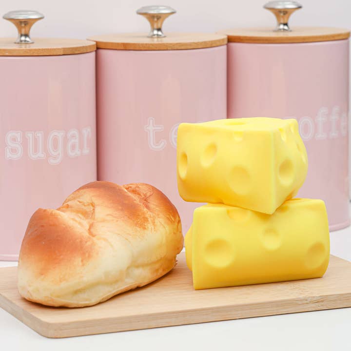 Kawaii Slime Company – Brinquedo de espuma - Crianças e bebés por atacado – Então, Cheesy! Brinquedo Squishy em Forma de Queijo (12pcs/caixa)4