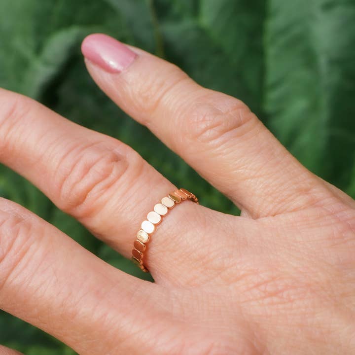 Hannah Naomi - Wholesale Band/Stacked Ring - Bead Ring, 14K Gold Fill