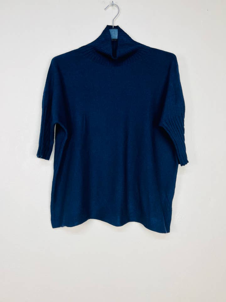 Lucky Nana - Wholesale Knit Sweater - Women's - SO 8103 Ribbed turtleneck sweater, 3/4 sleeve