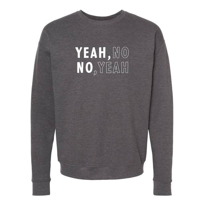 Yeah, No North Dakota Sweatshirt com gola redonda por atacado de Wheatheadz