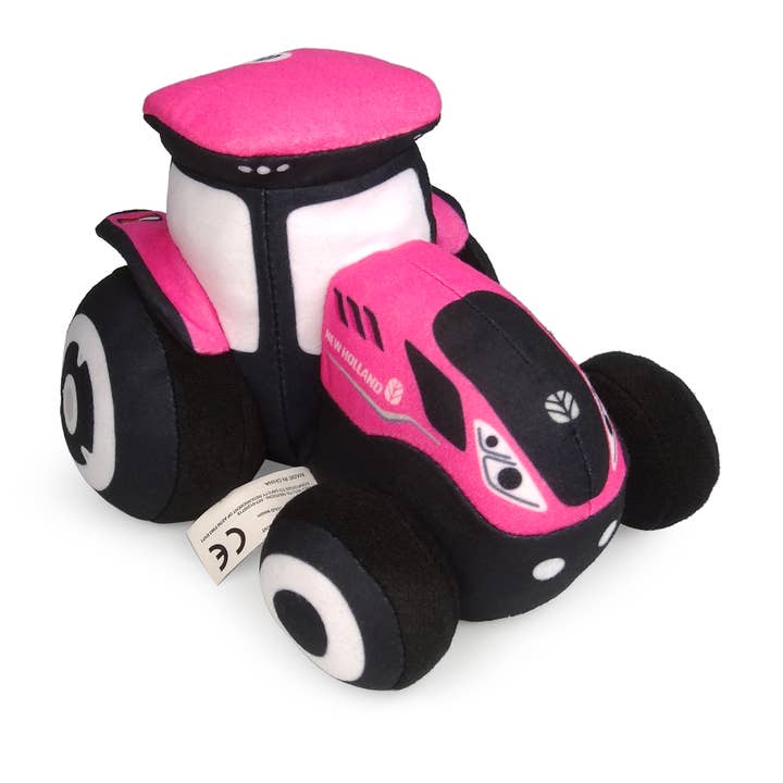 American Hobbies & Merchandising - Wholesale Stuffed/Plush Toy - Kids & Baby - UH Kids Pink New Holland T7 Tractor - Small size - Plush Toy