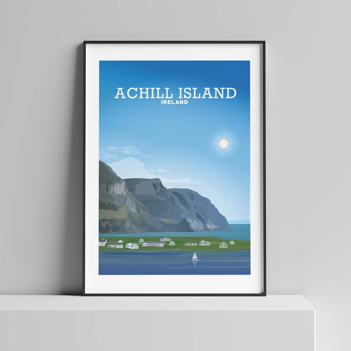 Hillview Prints – wholesale Art print – Achill Island Print, County Mayo Poster1