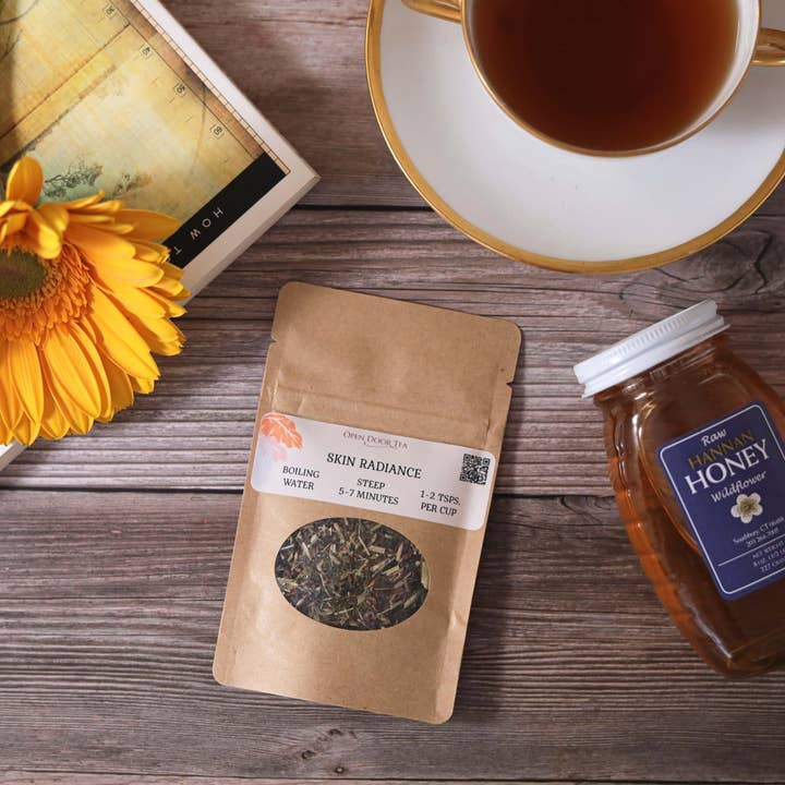 Open Door Tea - Venta al por mayor Tés saludables/desintoxicantes - Skin Radiance | Té de rooibos | A granel o al por menor1