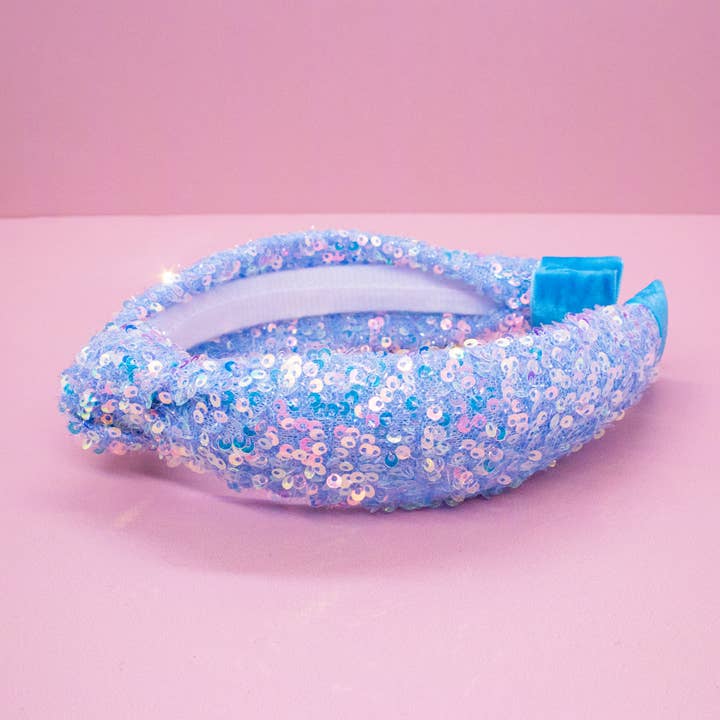 Frog Sac - Wholesale Fashion Headband - Kids - Kids Knot Headband - Sequin Knotted Hair Band Accessories35