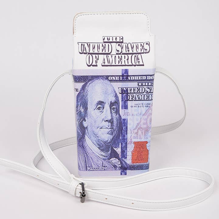 US Dollar Crossbody Bag for wholesale by 3AM BY H&D ACCESSORIES