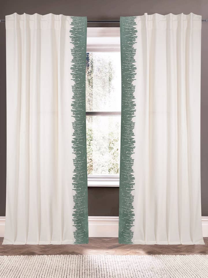 Cortina de Mistura de Linho e Algodão Skyline Marfim 108" por atacado de Creative Threads, Inc.