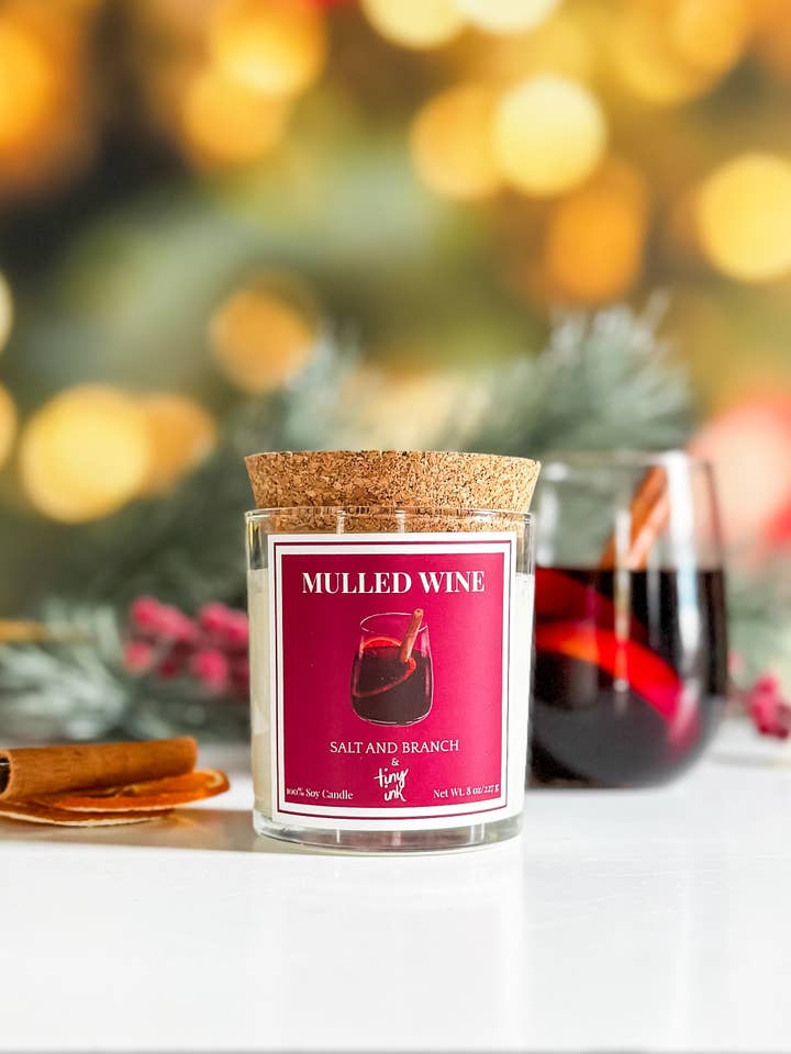 Mulled Wine Soy Candle for wholesale by Salt and Branch