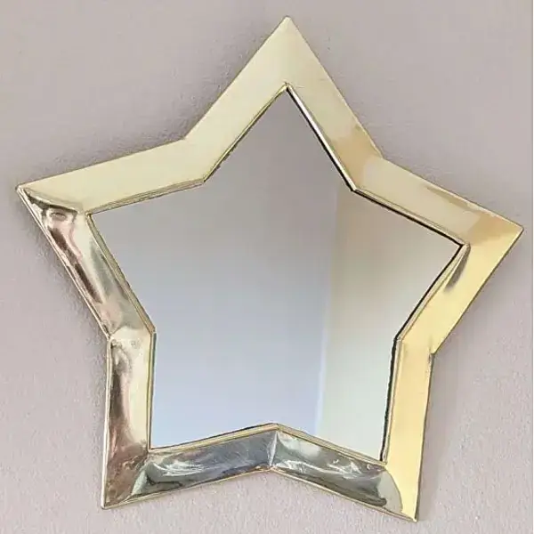 High crafty - Vente Miroir mural - 🪞 Miroir en laiton fait main – Petite décoration élégante pour la maison1