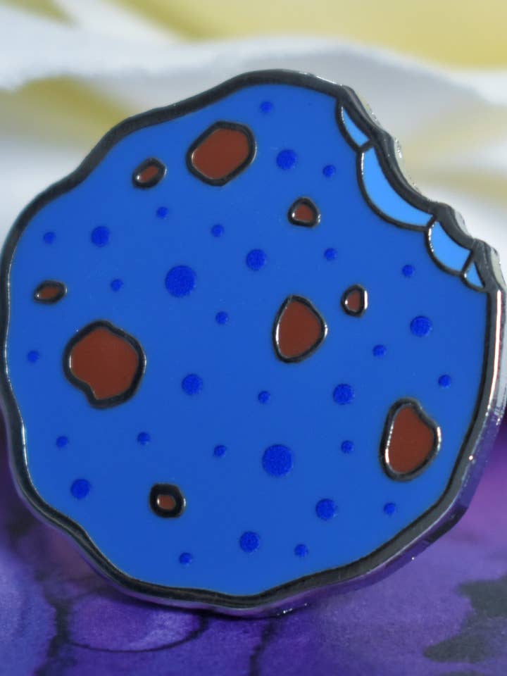 Pin's émaillé - Percy Jackson et les Olympiens - Cookie bleu pour la vente par Felfira Moon Designs