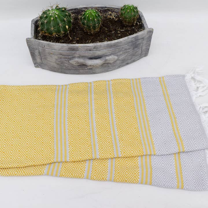Organic Turkish Towels - Wholesale Hand Towel - Luxury Diamond Hand Towel, Versatile Fitness Towel8