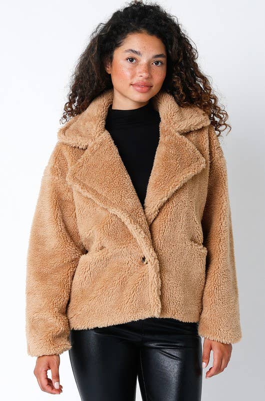 Olivaceous - Wholesale Jacket - Women's - Gabby Plush Jacket10