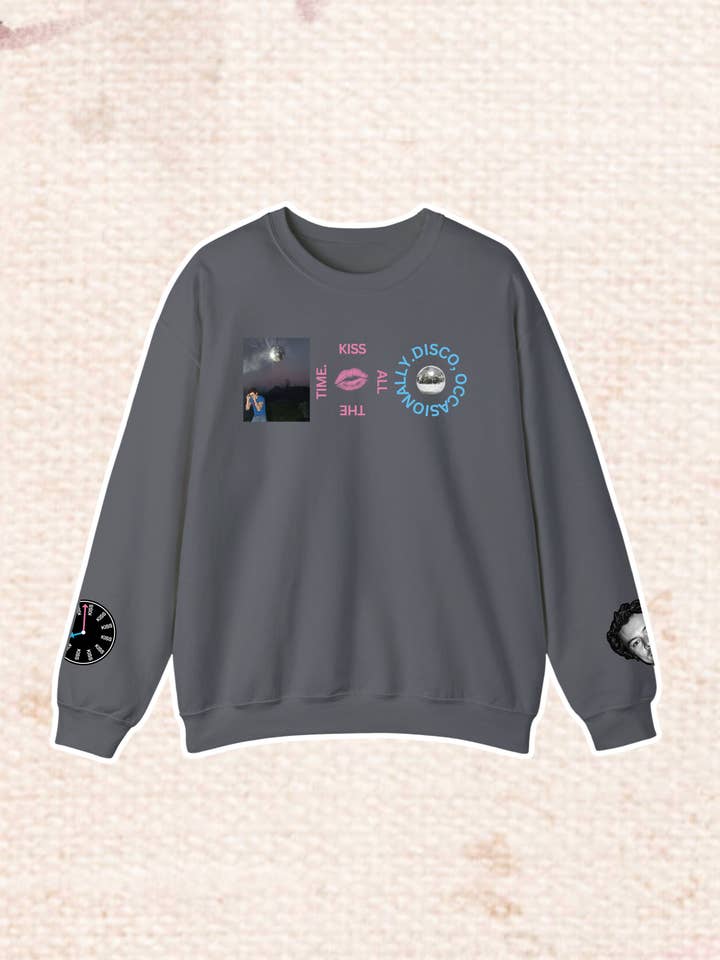 Harry Kiss Disco French Terry Soft Sweatshirt for wholesale by Space 46 Wholesale