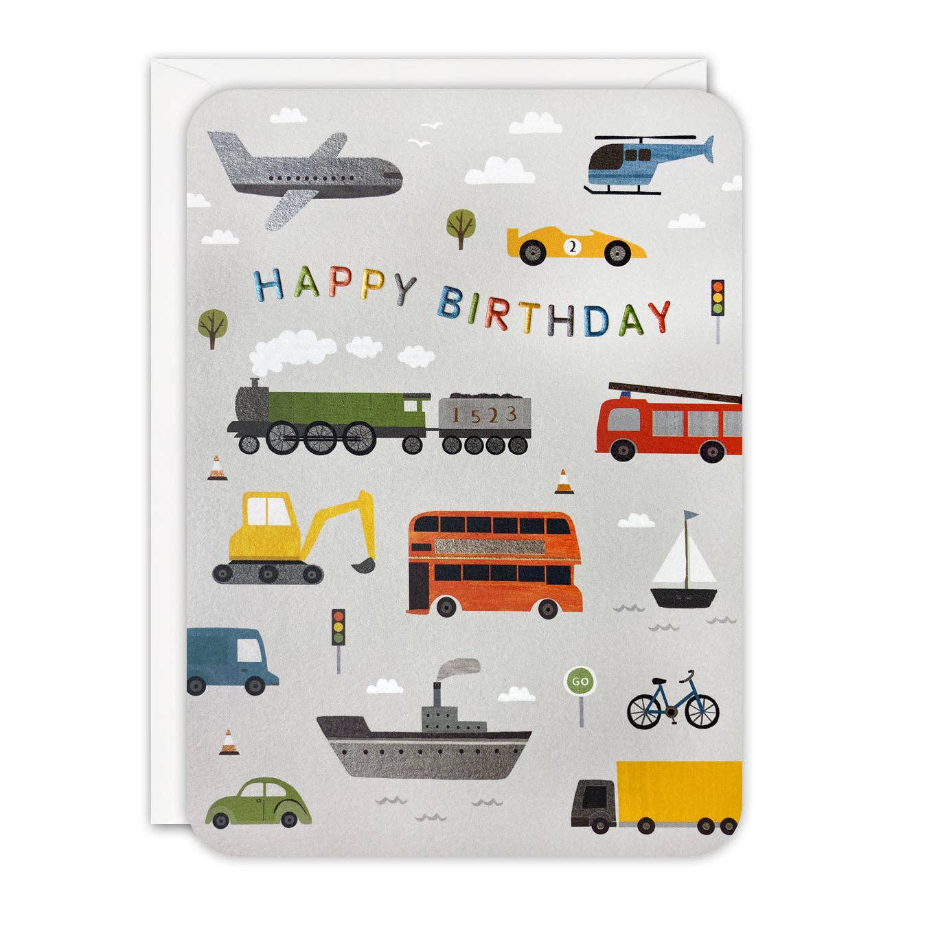 James Ellis - Wholesale Birthday Card - Transport Children's Birthday Card - Sprouts0