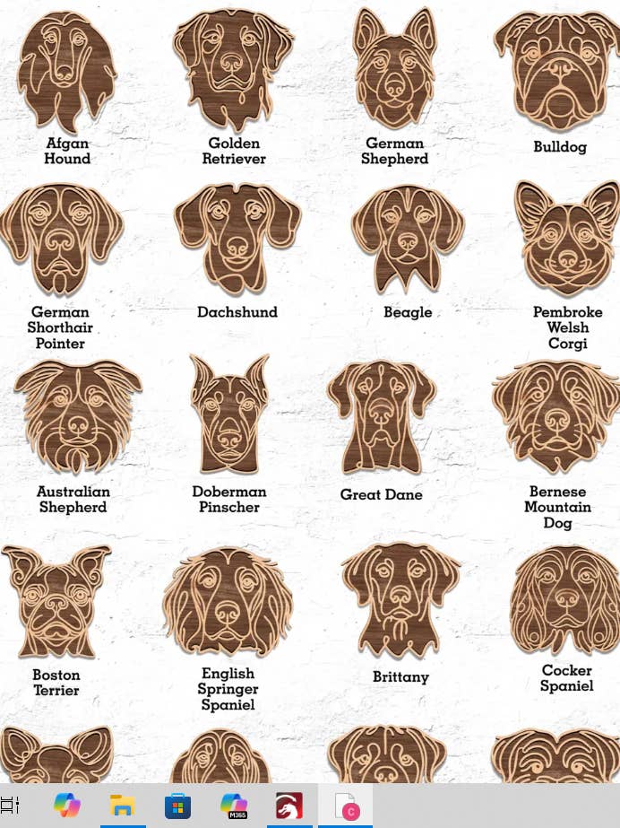 Hale & Tømmer: Hundehunderace Ornamentserie for engroshandel hos The Craft Witch