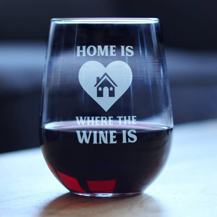 Home Where Wine Stemless Wine Glass - Housewarming Gifts for wholesale by bevvee