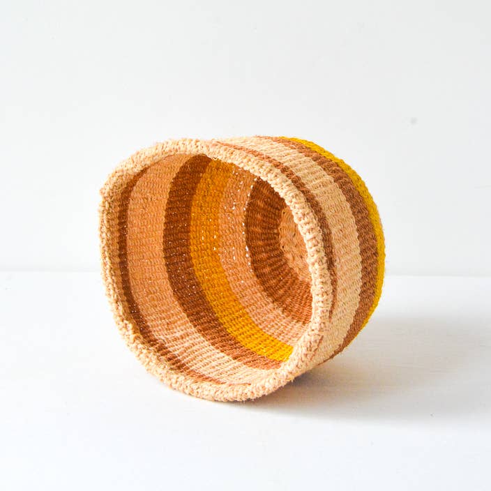 Crafts by Solid - Wholesale Basket - Handwoven Sisal Baskets - Colourful hues - XXS - XXL64