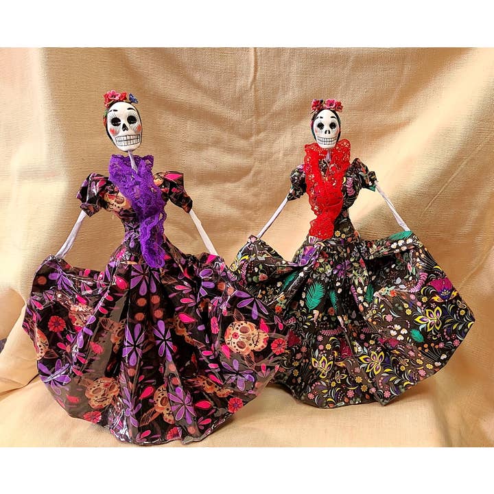 Arara Enterprises - Wholesale Decorative Figurine - Dancing Skeleton, Paper Mache