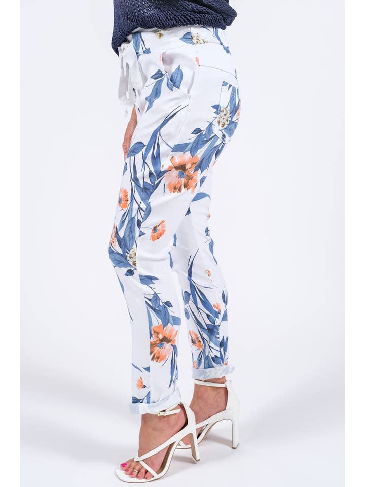 TINA Stephens Italy/Tees By Tina - Wholesale Pants - Women's - Roseann Floral Print Pant (PL710F)